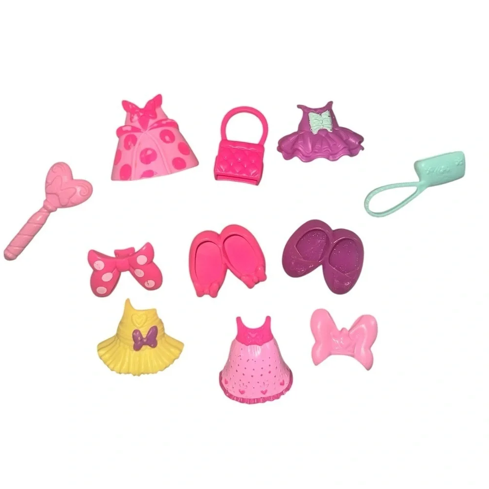 Disney Mattel Minnie Mouse Bow-Tique Dress Up Doll Snap N’ Style Mix N Match Lot